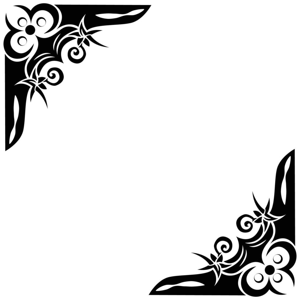 The Illustration of Bug Life Border Corner Ornate vector