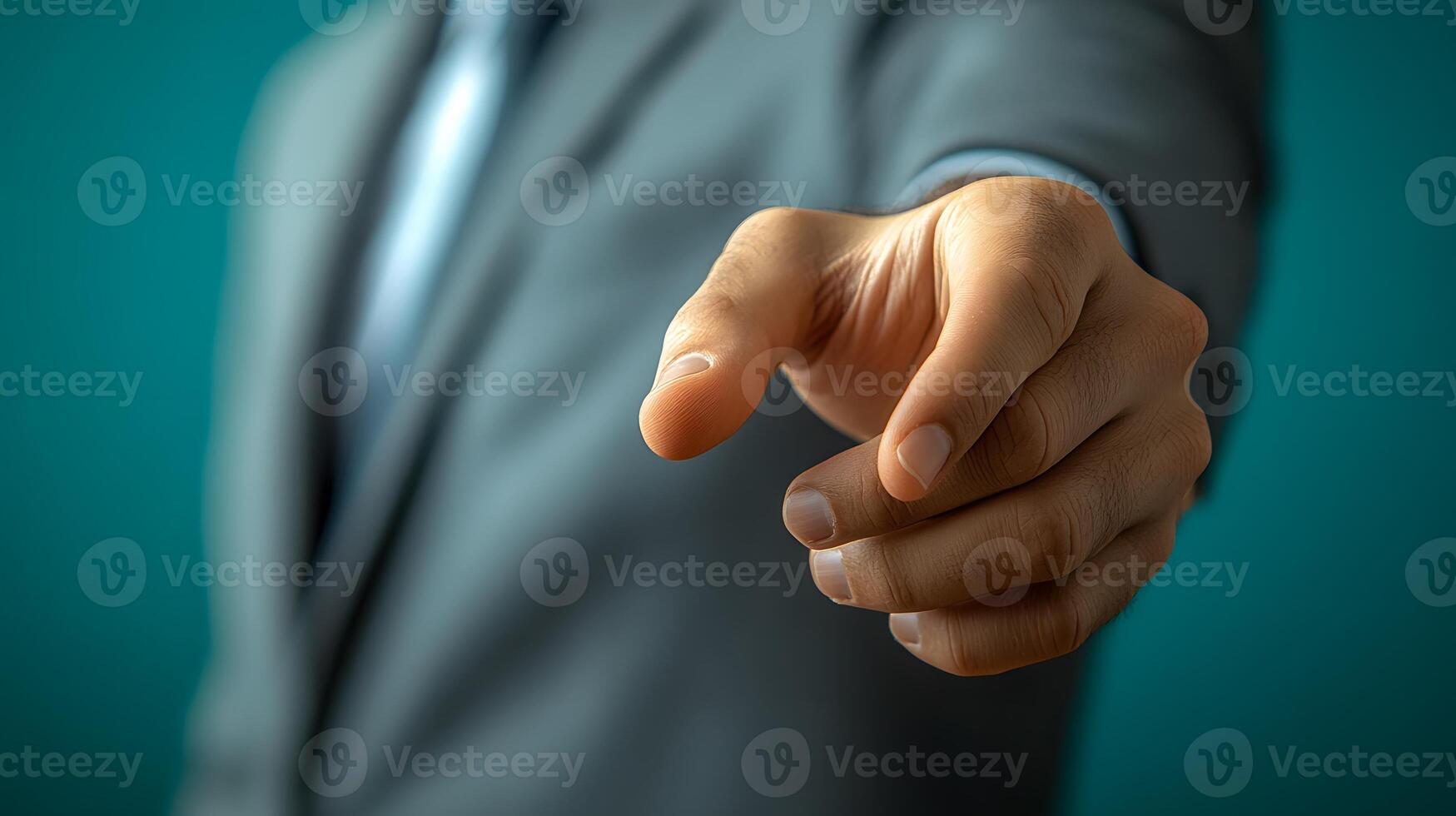 Business professional extending a hand forward with confidence in a powerful hiring illustration photo
