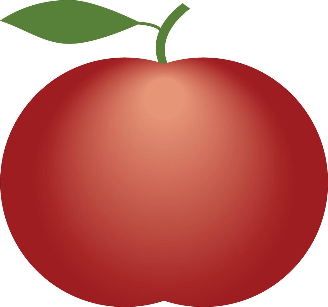 red apple art illustration vector