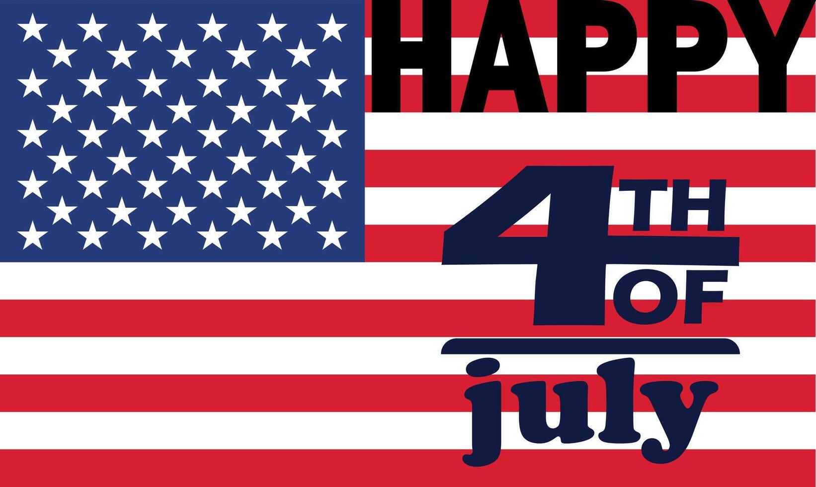 July 4th Independence Day in the USA is a national holiday vector