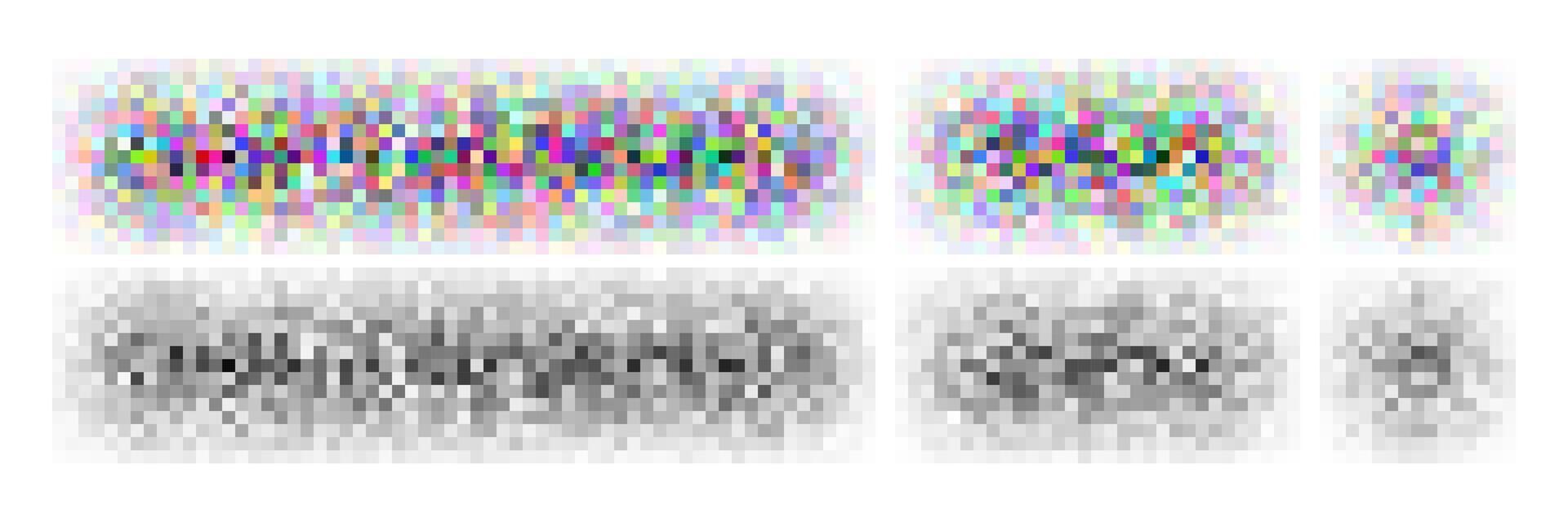 Pixel blurred censor mosaic. Censorship square face effect. Censure content bar . Blurry photo for tv hide sensitive info. Pattern to cover naked nude people image. Word texture vector