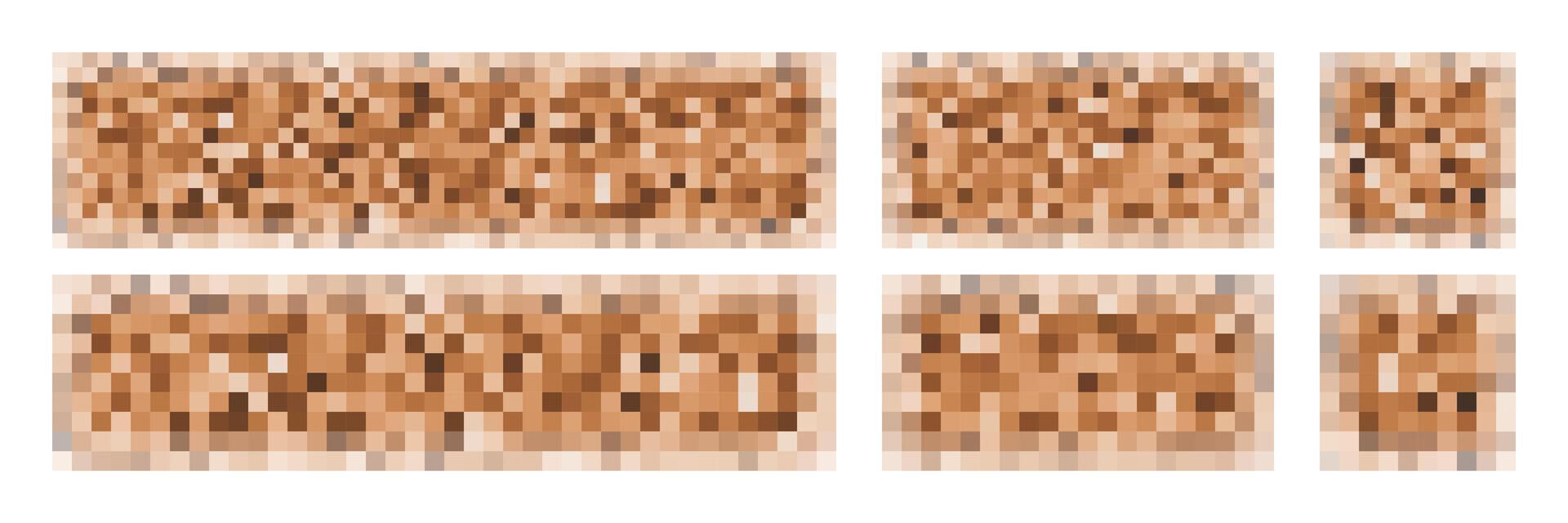 Censor pixel . Blurred censure mosaic effect, People face image overlay. Square bar to hide secret word, naked body, screen nudity. Beige skin color, unknown private content. tv bg template vector
