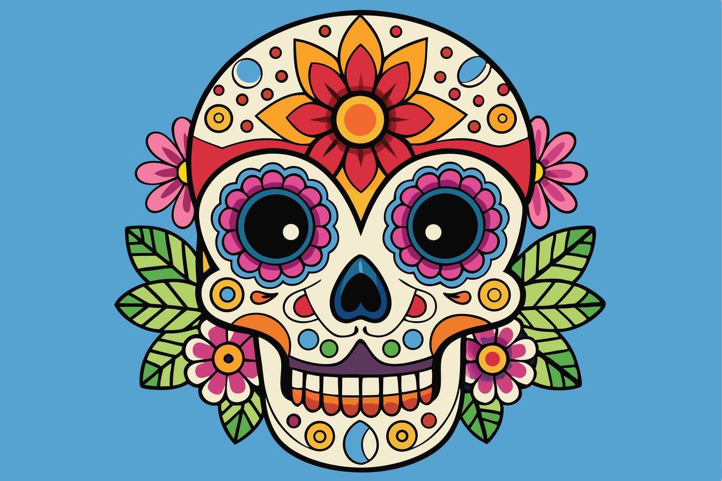 Skull for Cinco de Mayo vector