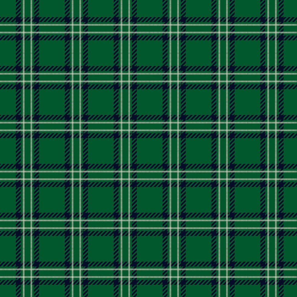 Green Gingham Checkered Pattern. Textile design of textured plaid. Checkered fabric pattern swatch for print, tartan, gift wrap, textiles, checkered background for tablecloth. Stripes crossed Plaid vector