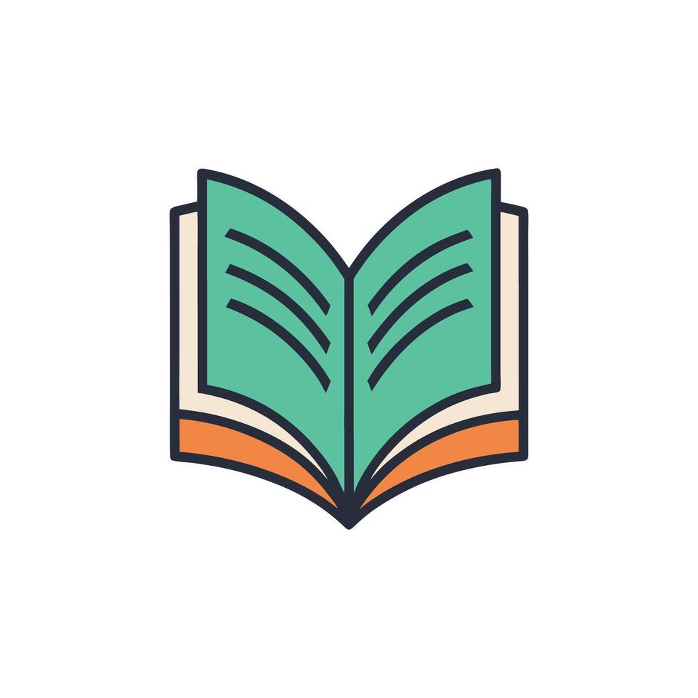 Academic Study Books Illustration in Clean Style vector