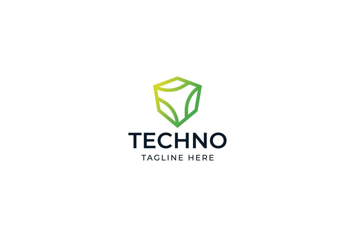 Modern Shield Logo Representing Innovative Technology and Secure Digital Connection Design vector