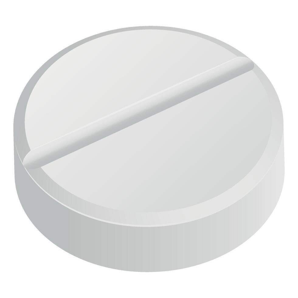 white pill medicine icon on white background vector