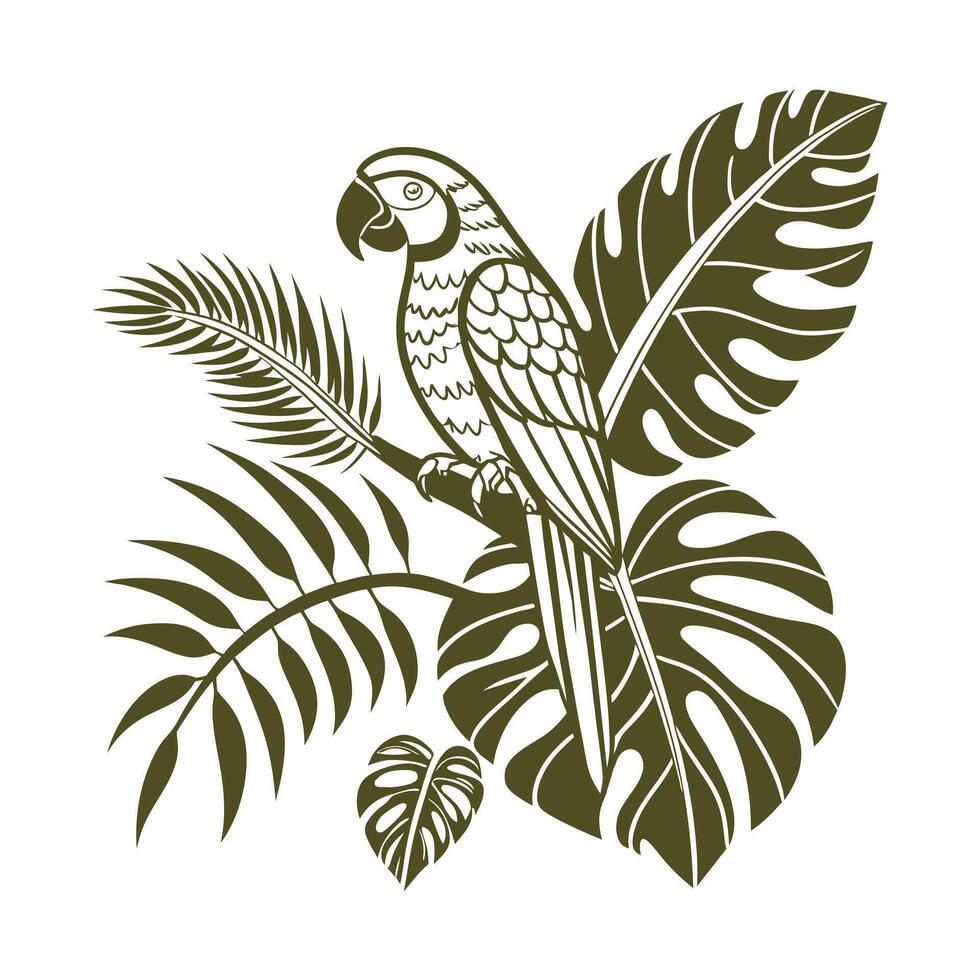 Coloured toucan design vector