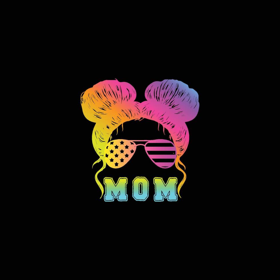 mother's day mom tshirt design vector