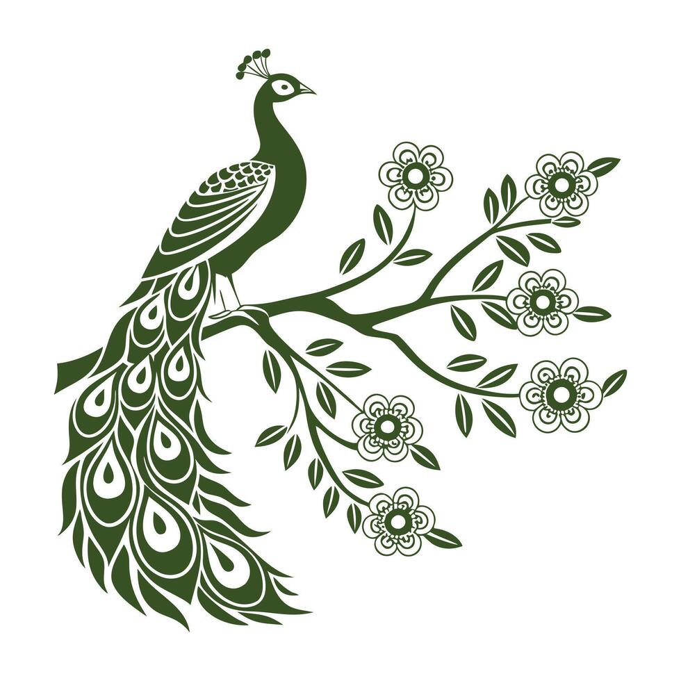 Peacock pop art vector