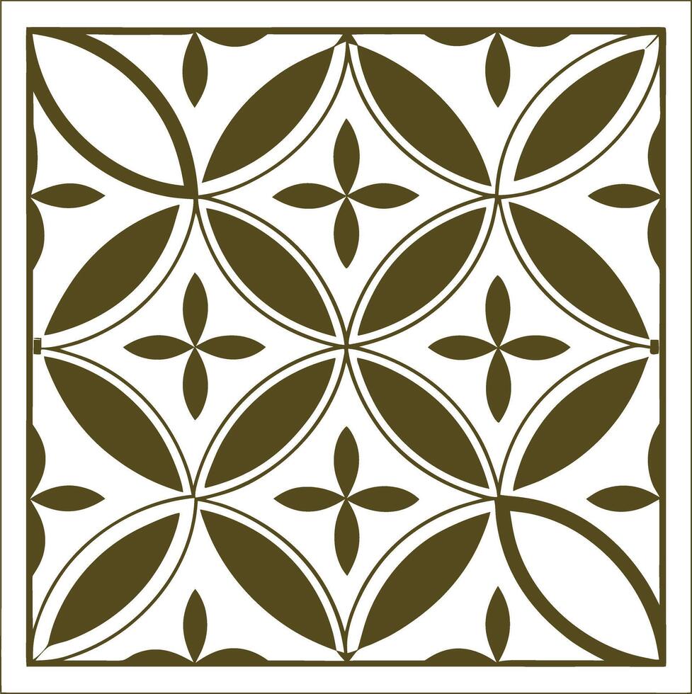 Stylish geometric modern shapes combined with traditional seamless vector