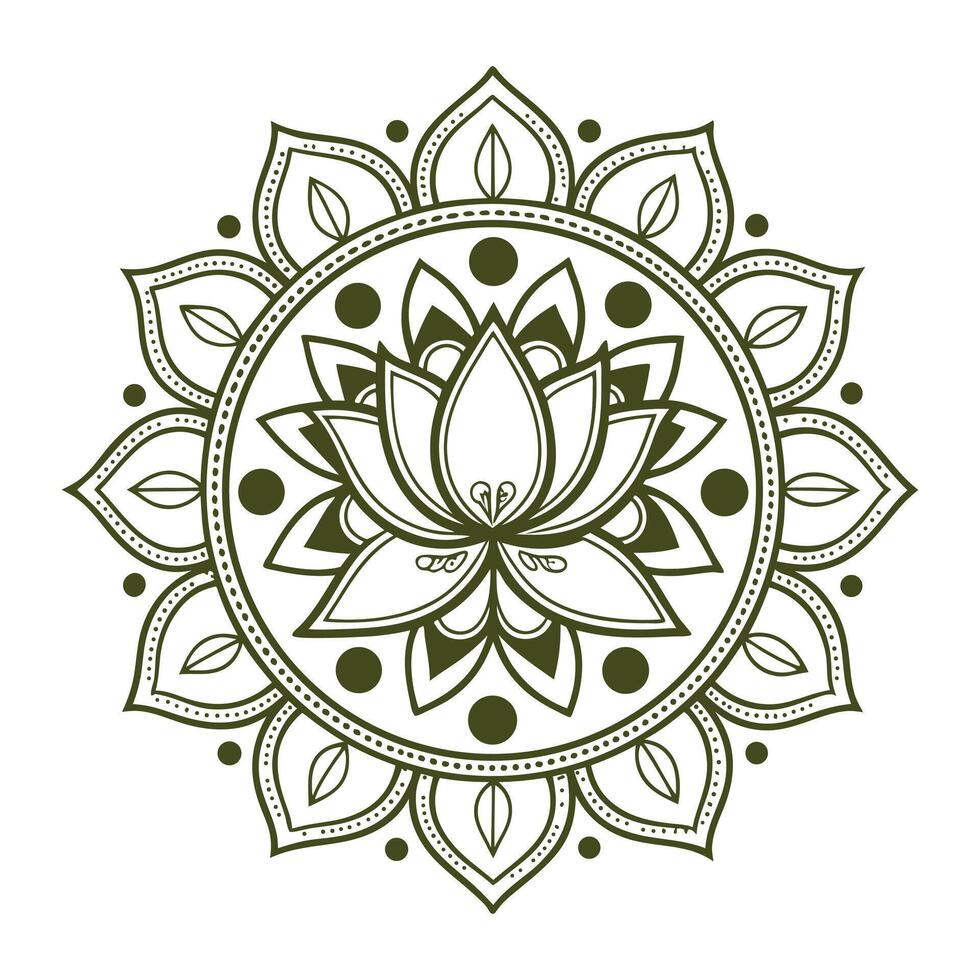Elegant background with a mandala design vector