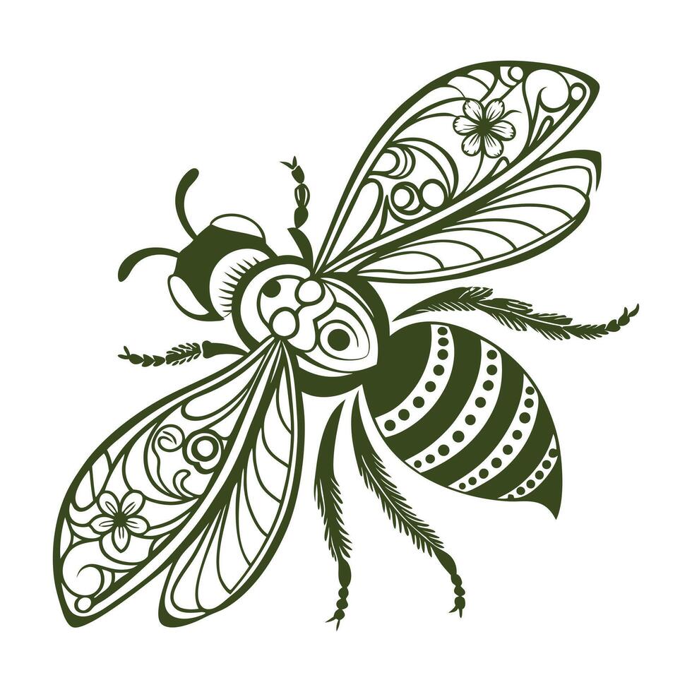 Bee design illustration vector