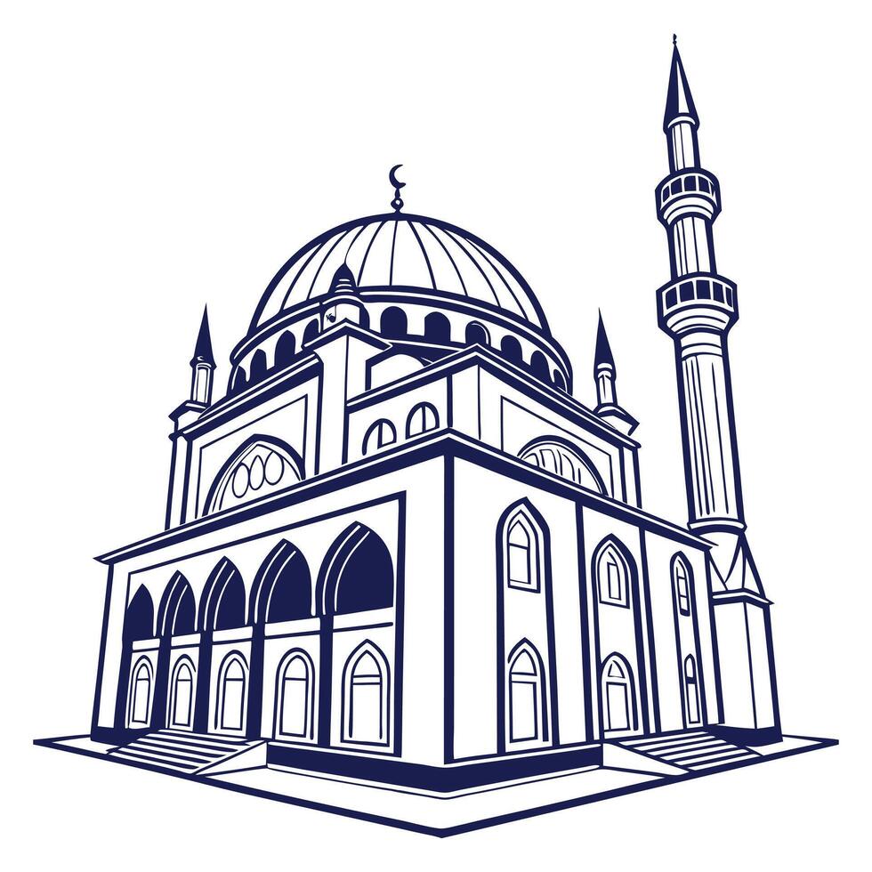 Mosque concept illustration vector