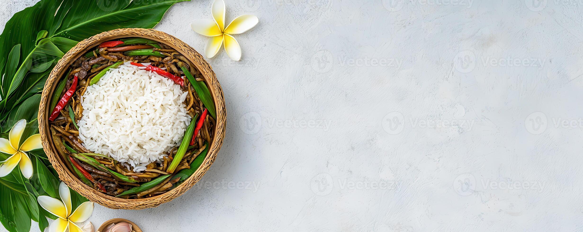 Fried Shredded Banana Blossom with Soy Sauce photo