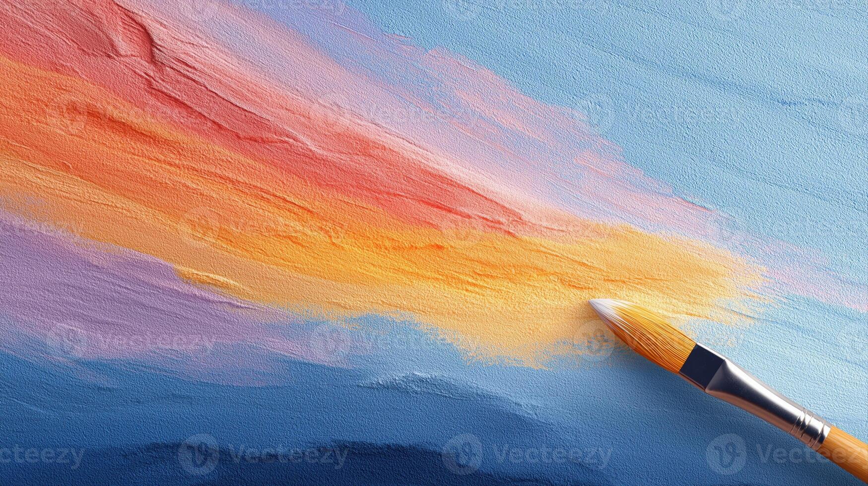 Abstract Canvas with Colorful Brush Stroke Creating a Dynamic Artistic Background for Creative Projects photo