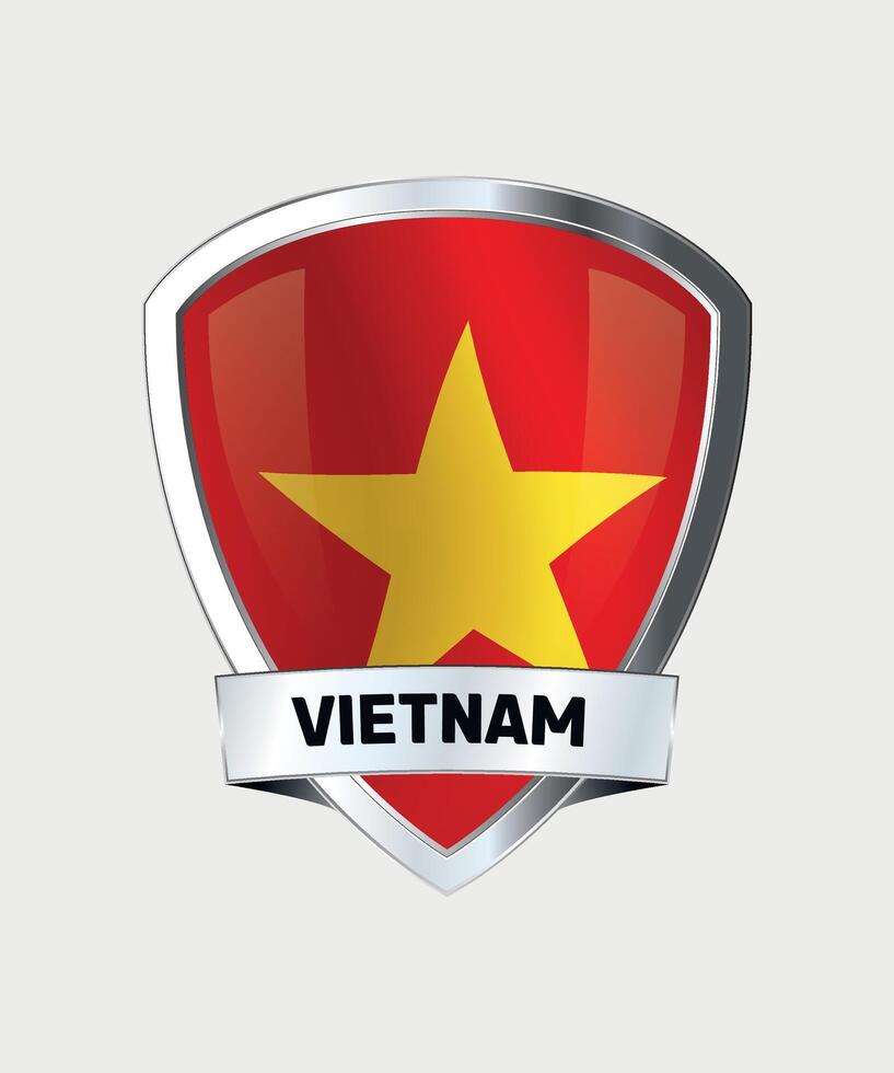 national flag of Vietnam in the blazon vector