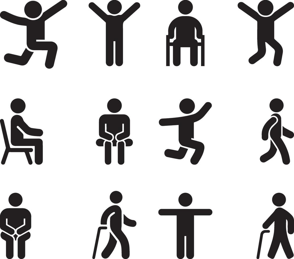 Unique User icon or logo set vector