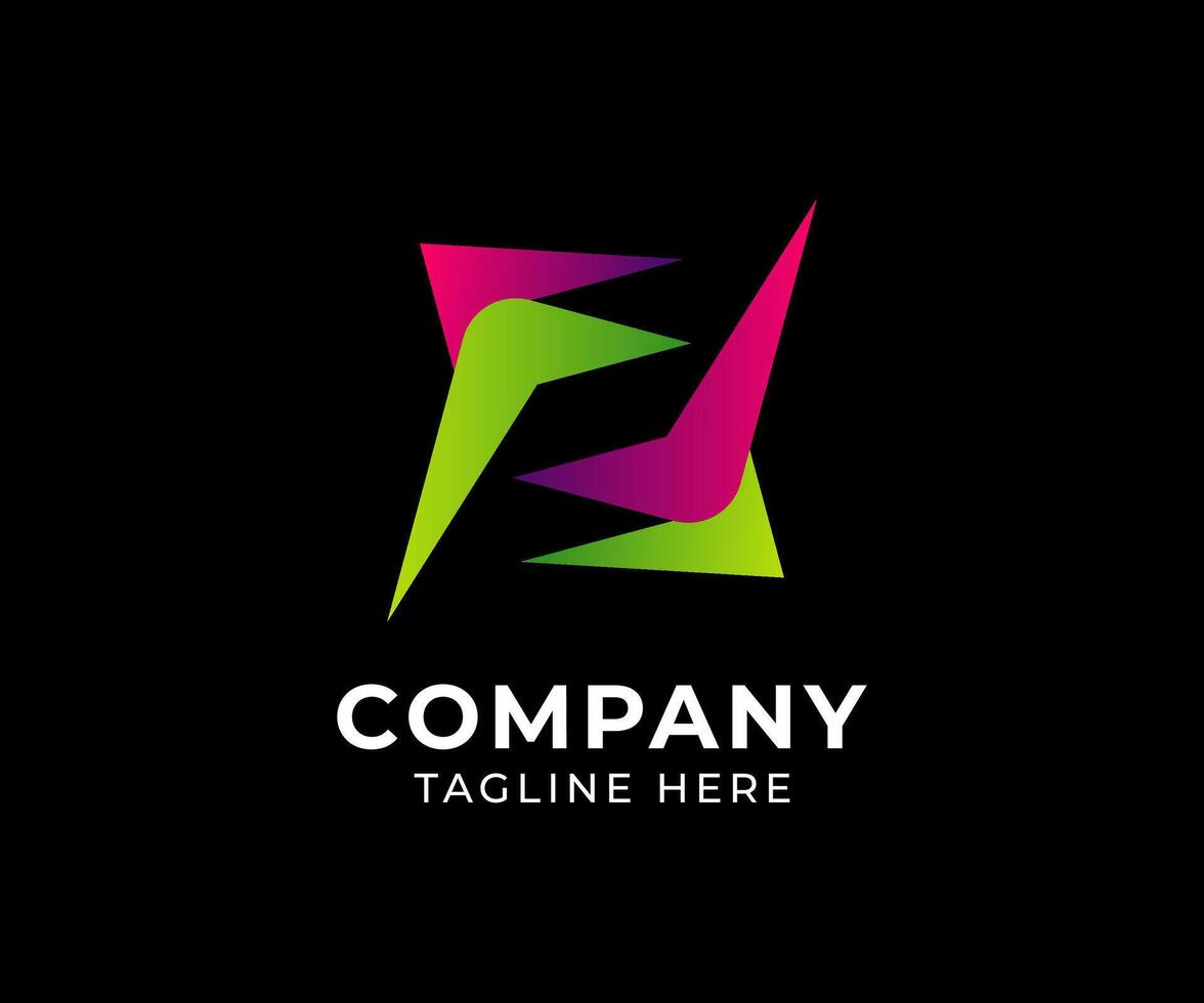 Abstract Modern Colorful Company Logo Design vector