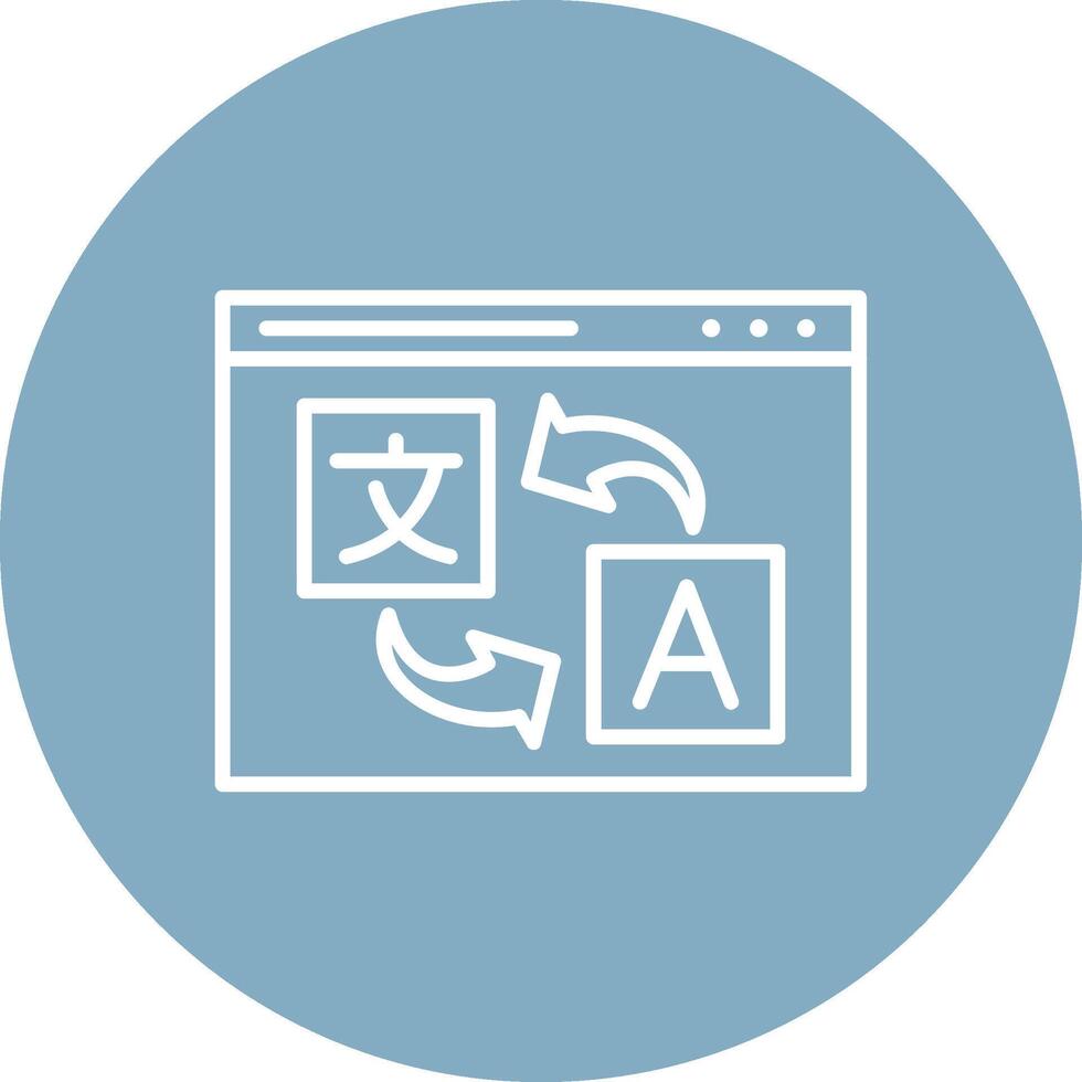 Translation Digital Concept Icon vector
