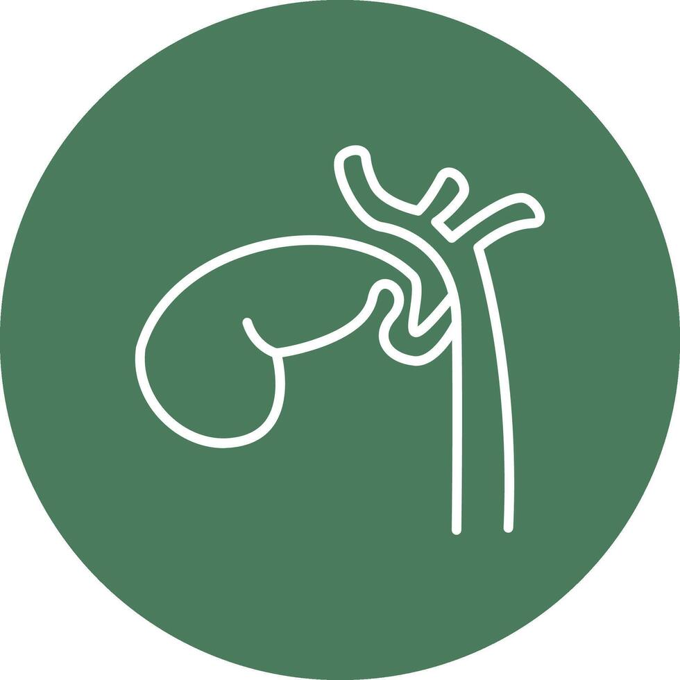 Gallbladder Interface Sketch Art vector