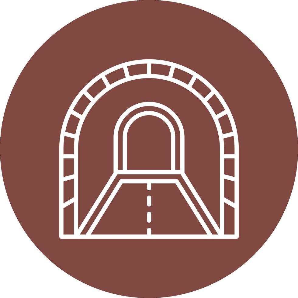 Tunnel Dark Theme Element vector