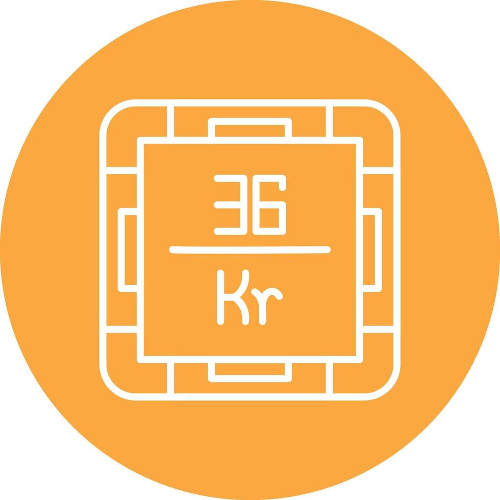 Krypton Outlined App Visual vector