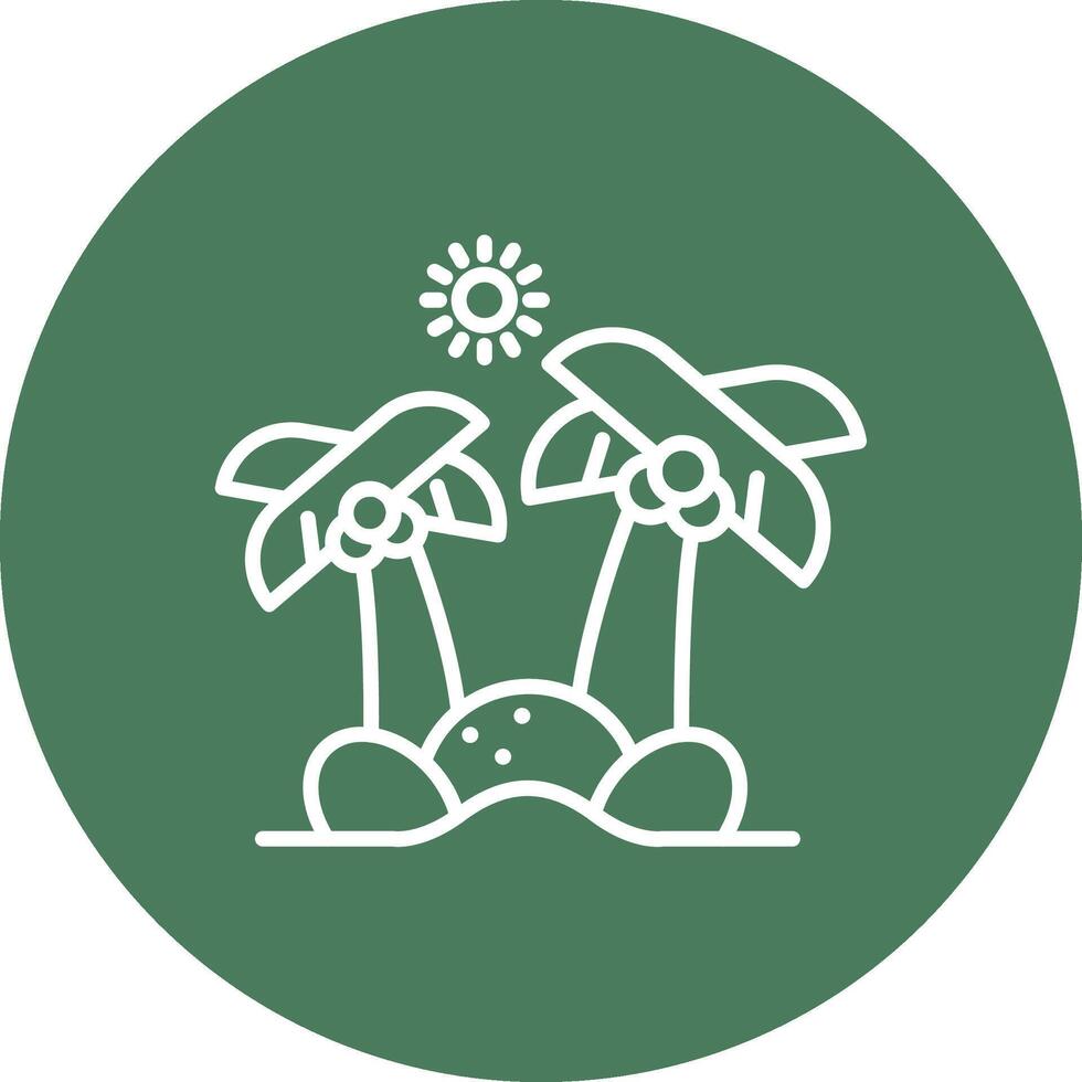 Island Interactive UI Graphic vector