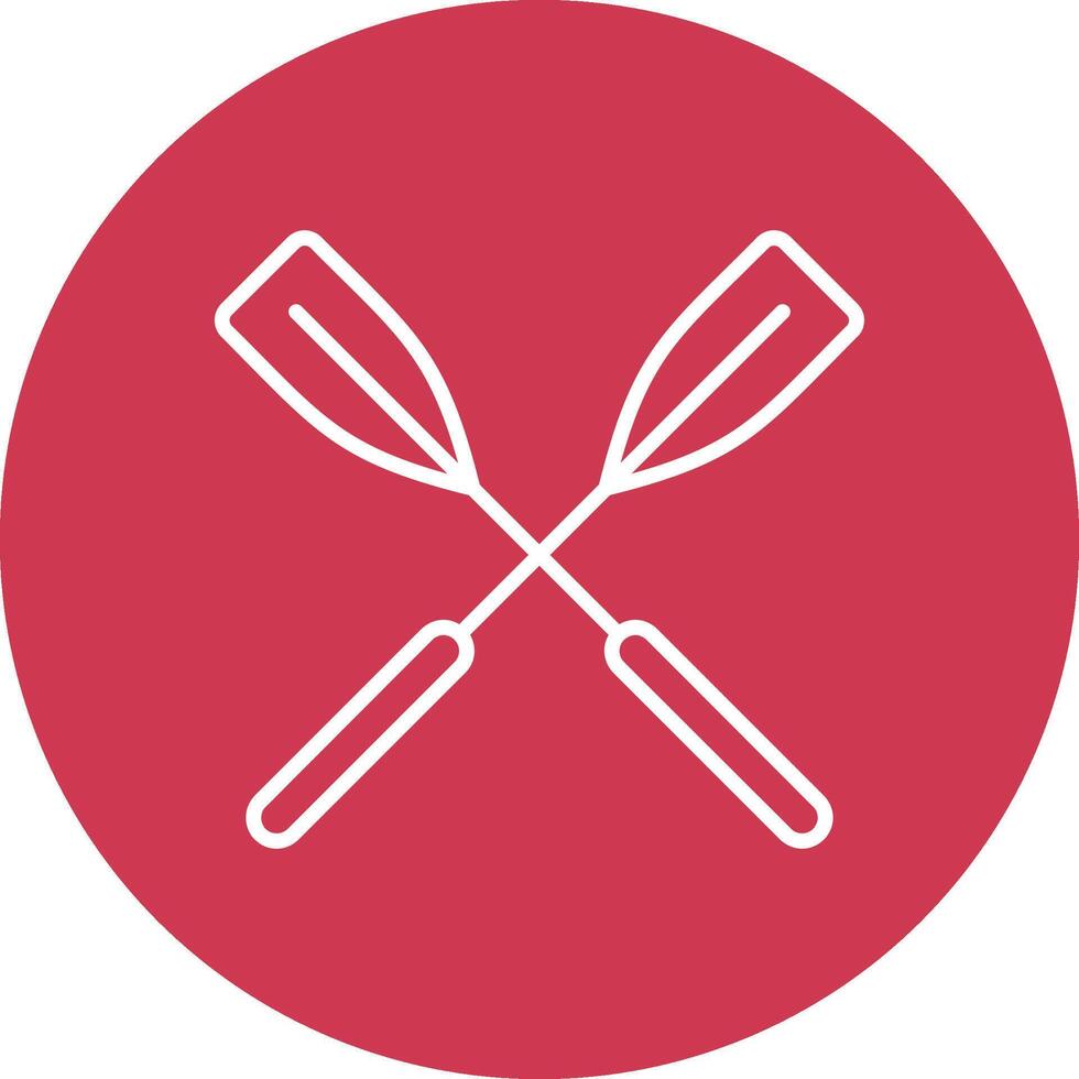 Oars Stylish App Element vector