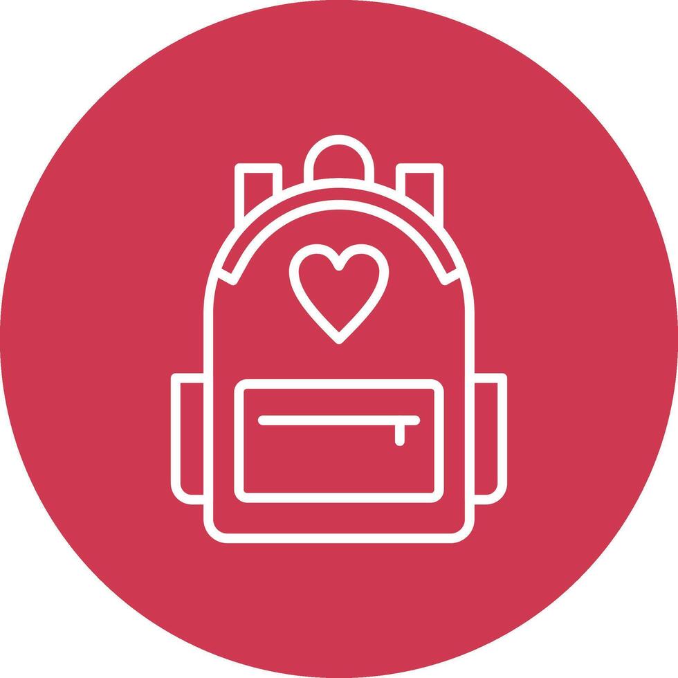 Backpack Color Accent Visual vector