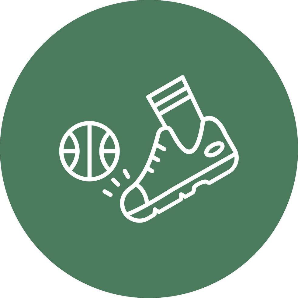 Kick Artistic UI Symbol vector