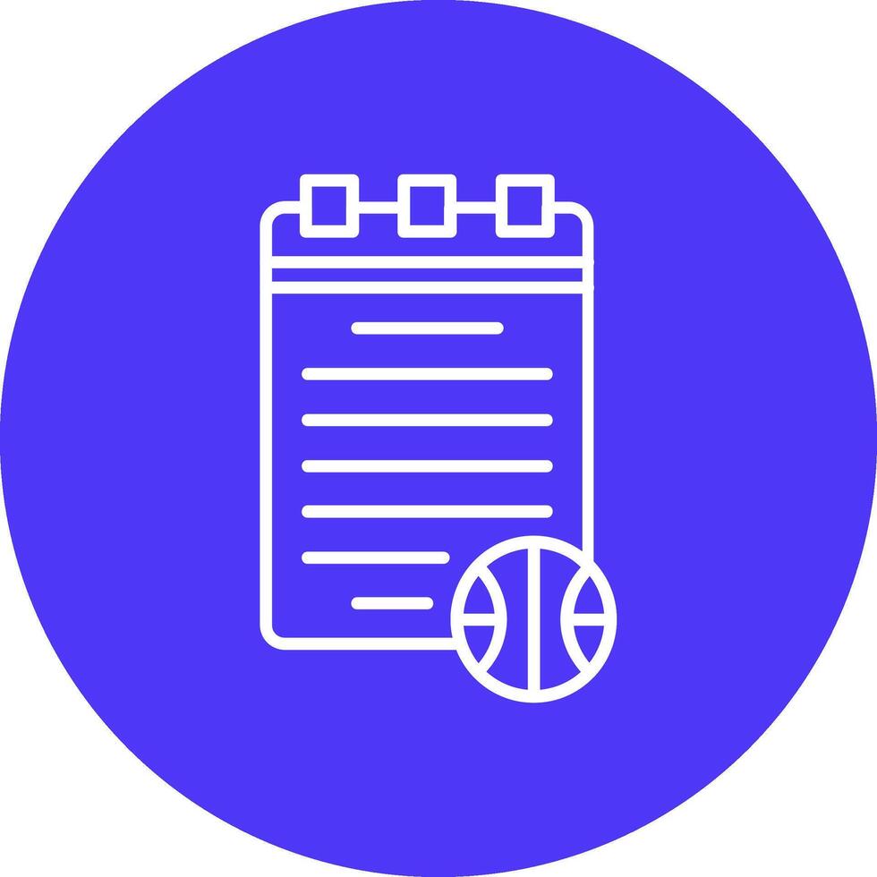 Notepad Lined Visual Concept vector
