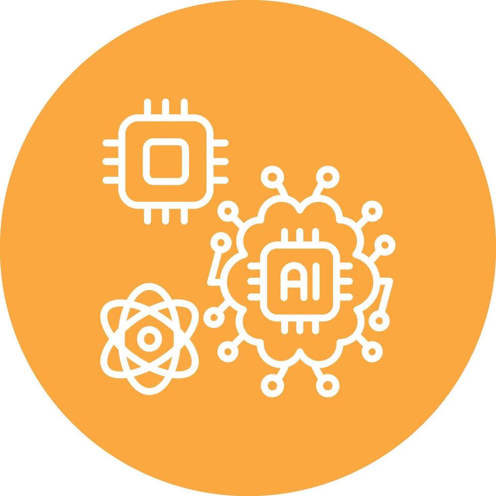 Brain Stylish App Element vector