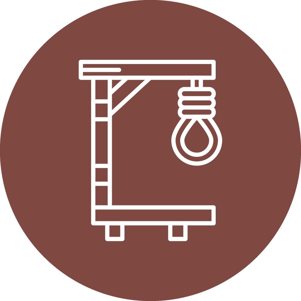 Gallows Shadowed Icon Style vector