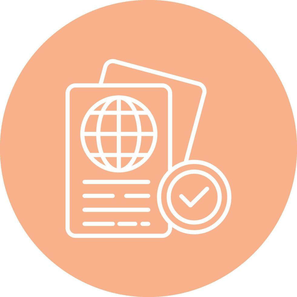 Passport Control Subtle UI Style vector