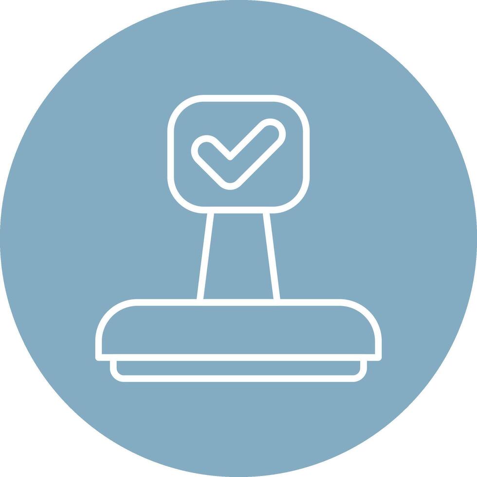 Approved Thin Line Design vector