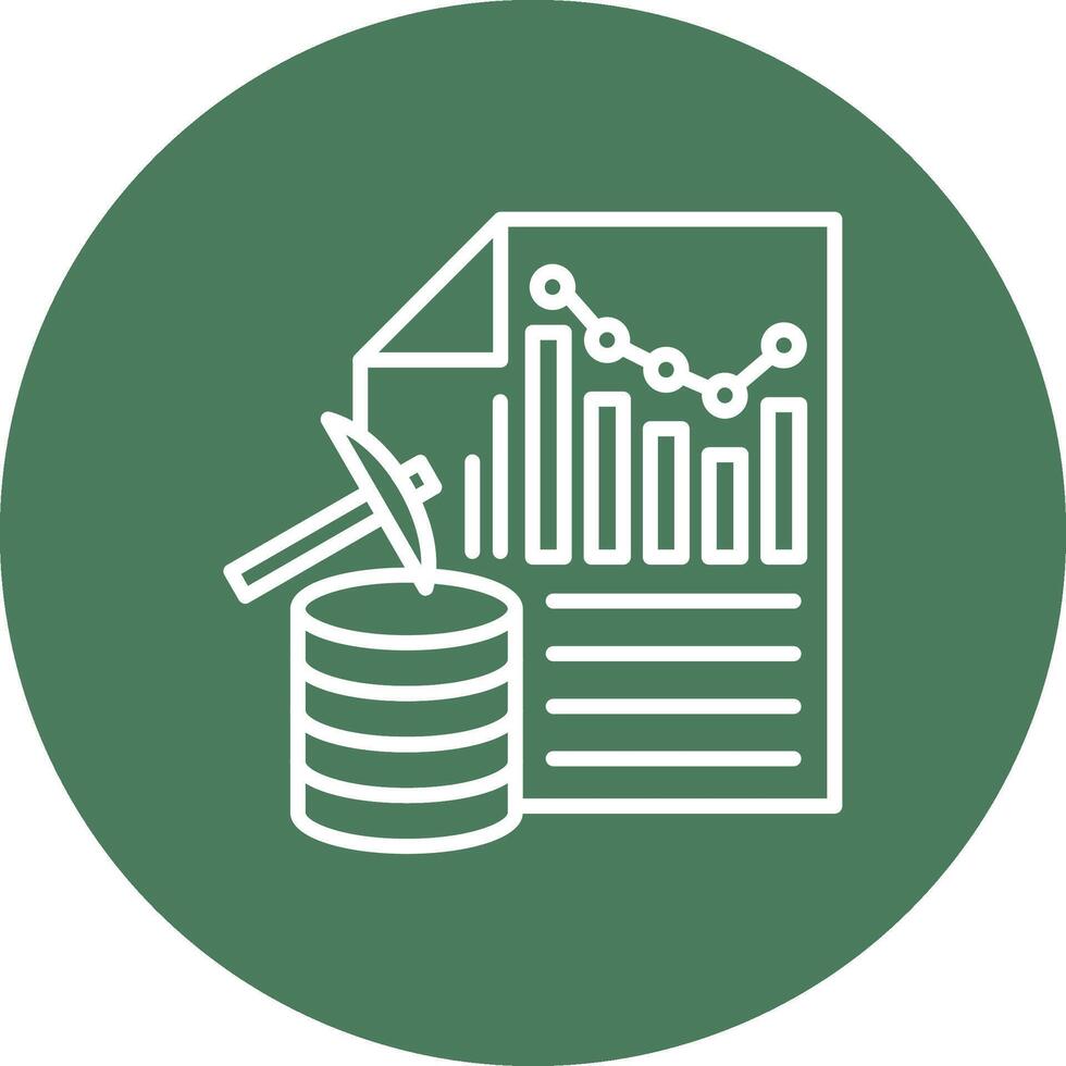 Data Mining Soft Color Illustration vector