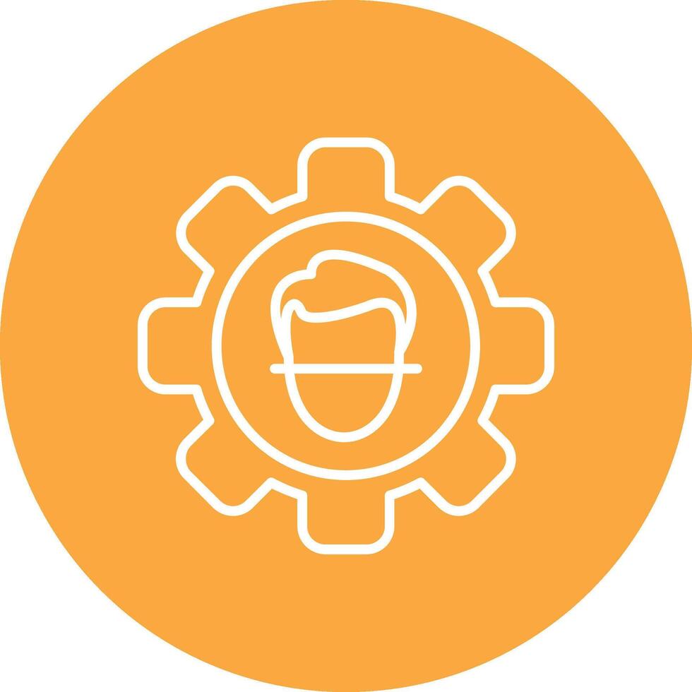 Face Detection Artistic UI Symbol vector