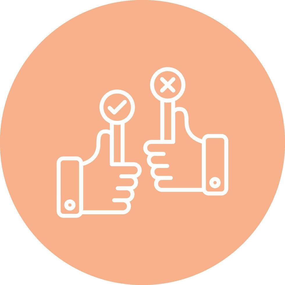 Yes Or No Clean Shape Symbol vector