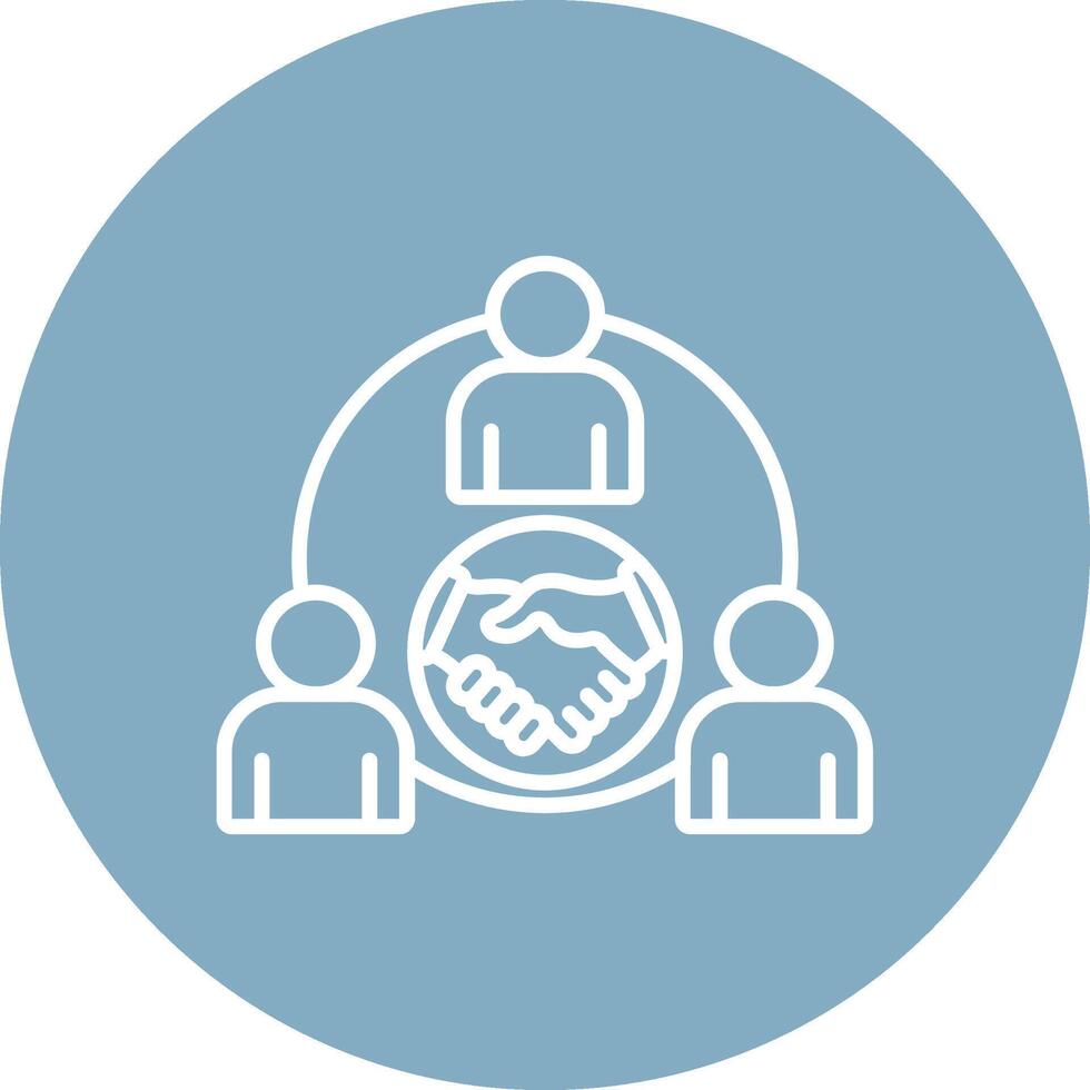 Collaboration Shadowed Icon Style vector