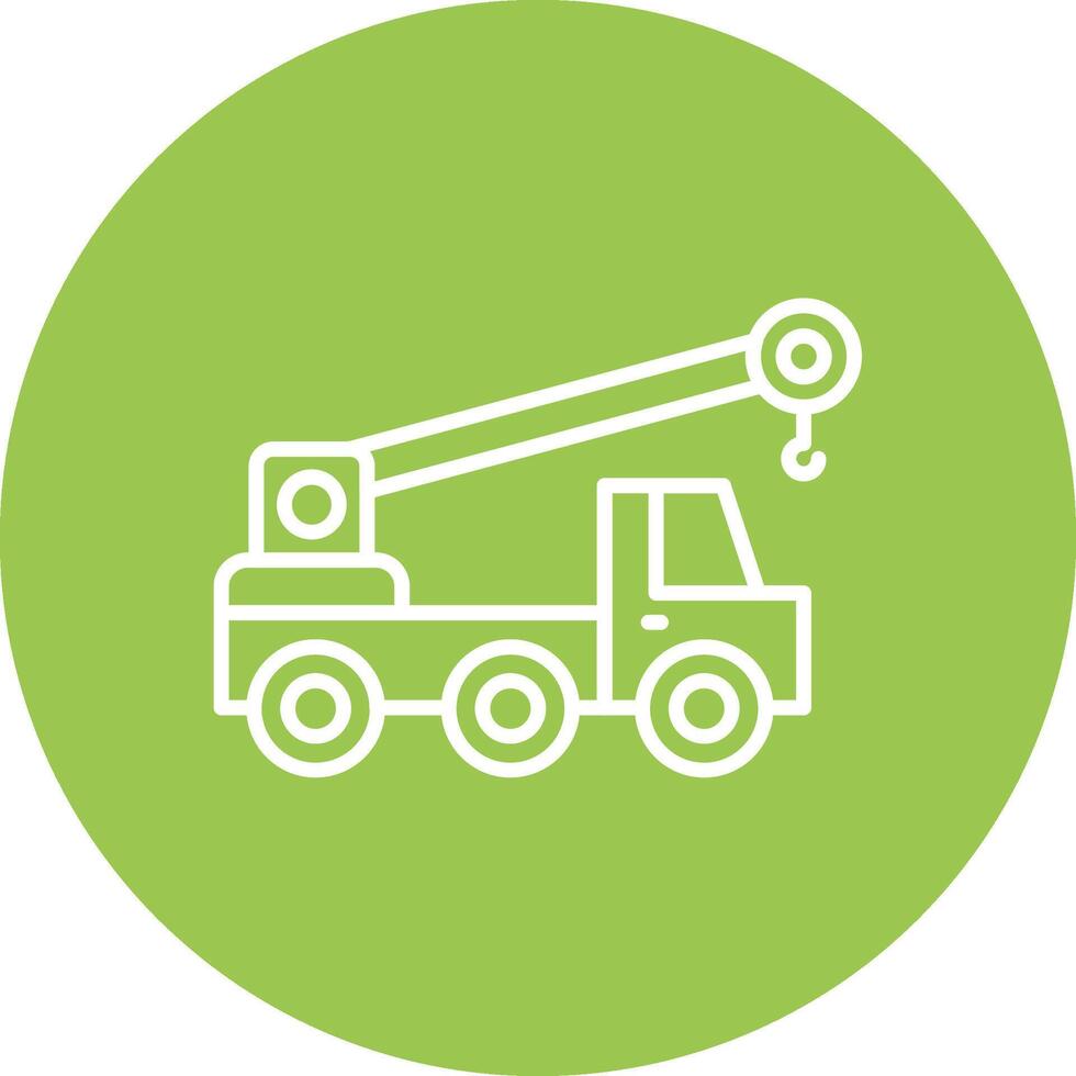 Crane Truck Interactive UI Graphic vector