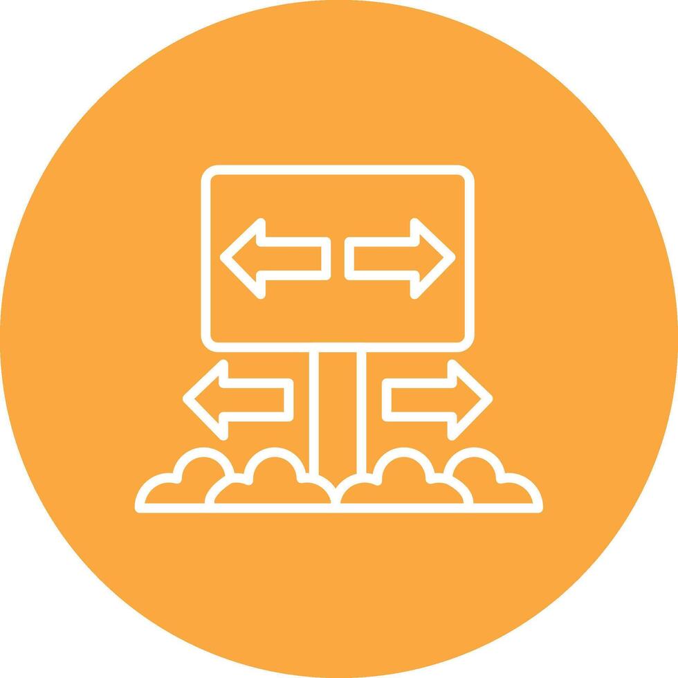 Turn Minimalist Graphic vector