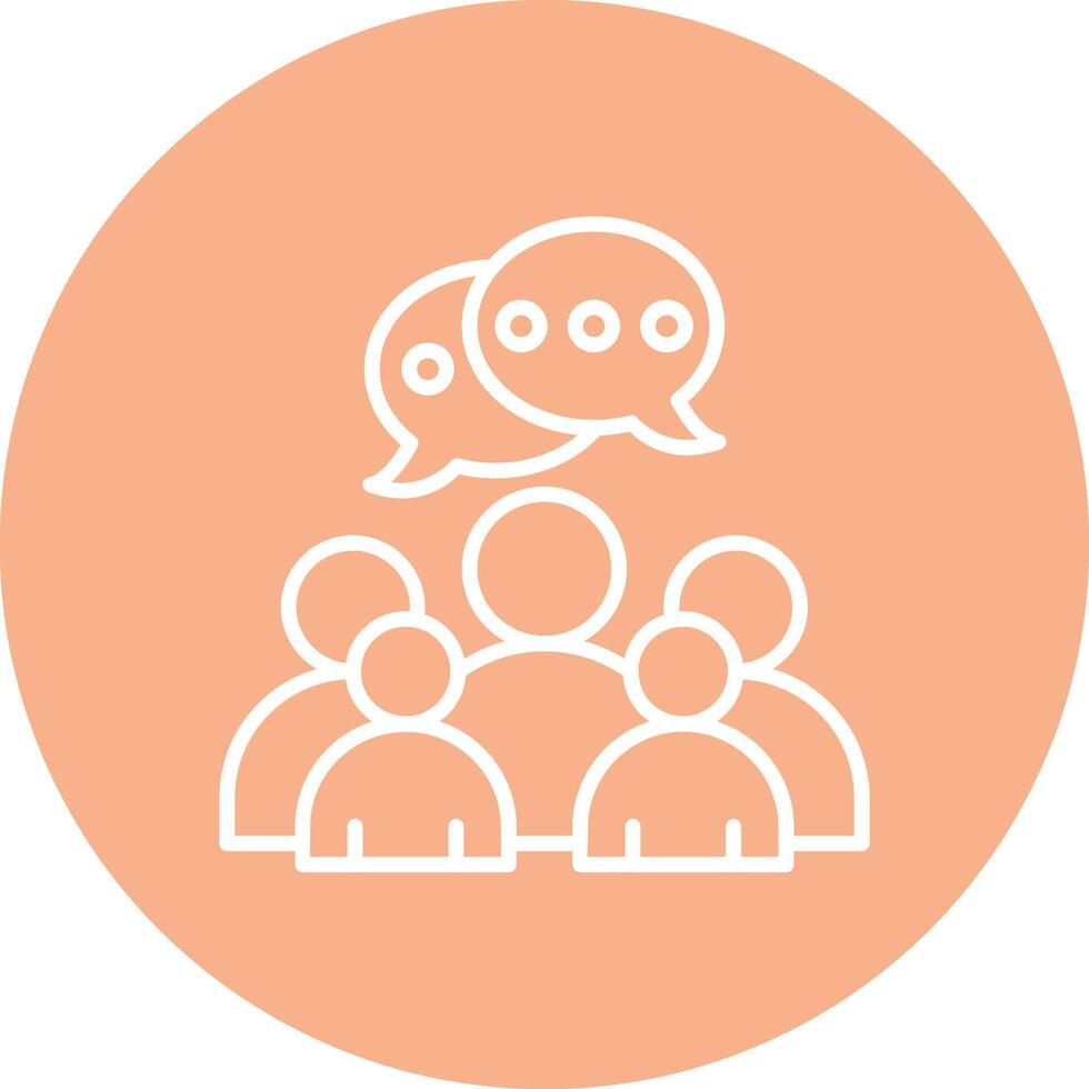 Team Work Outlined App Visual vector