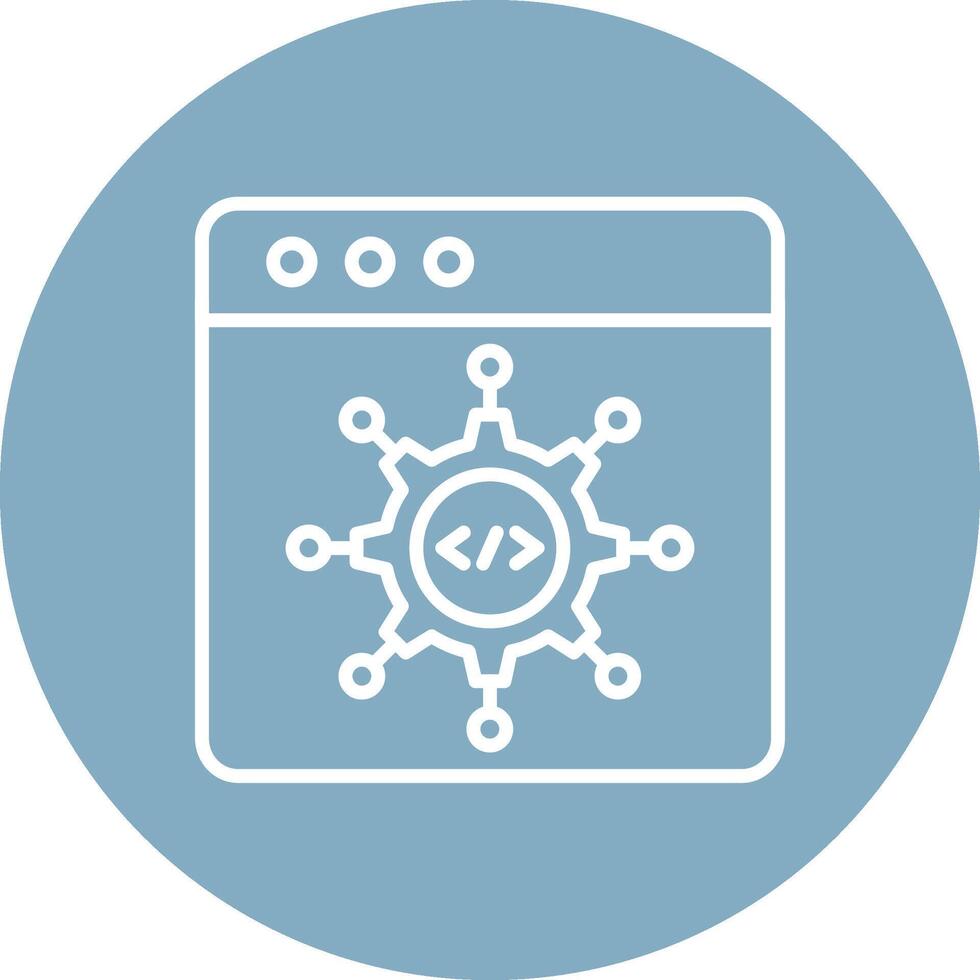 Framework Gradient Style Icon vector