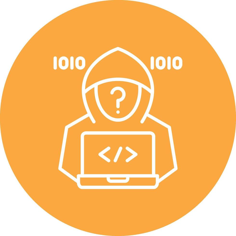 Hacker Creative Flat Illustration vector