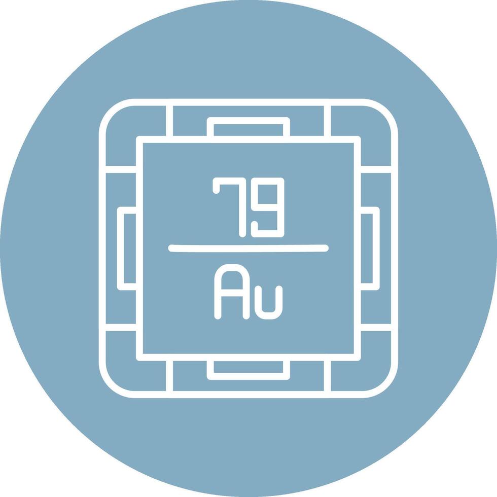 Gold Mono Icon Symbol vector