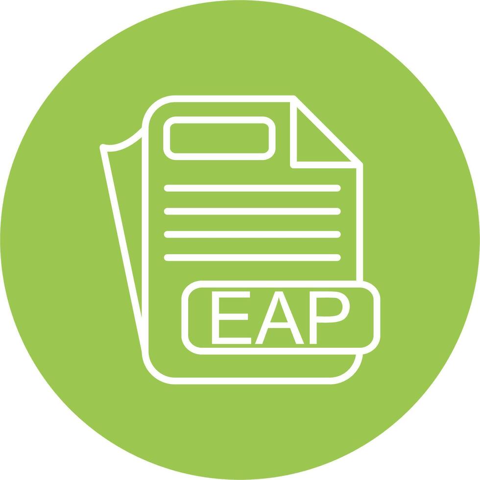 EAP File Format Clean Grid Icon vector