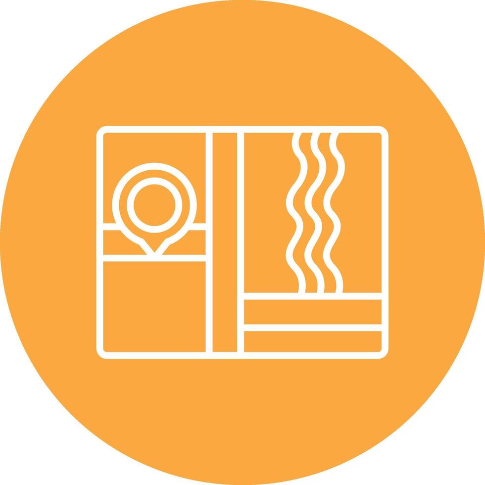 Map Sharp Edge Symbol vector