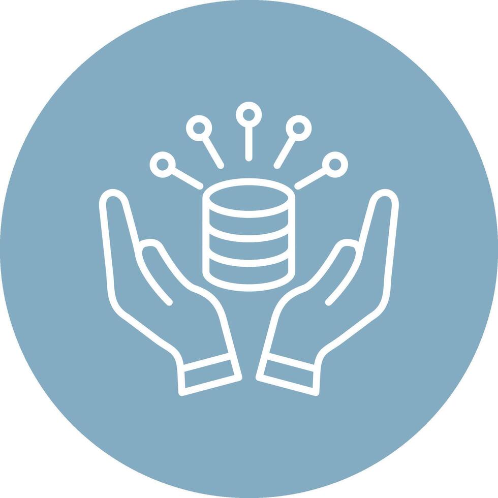 Data Management High Contrast Graphic vector