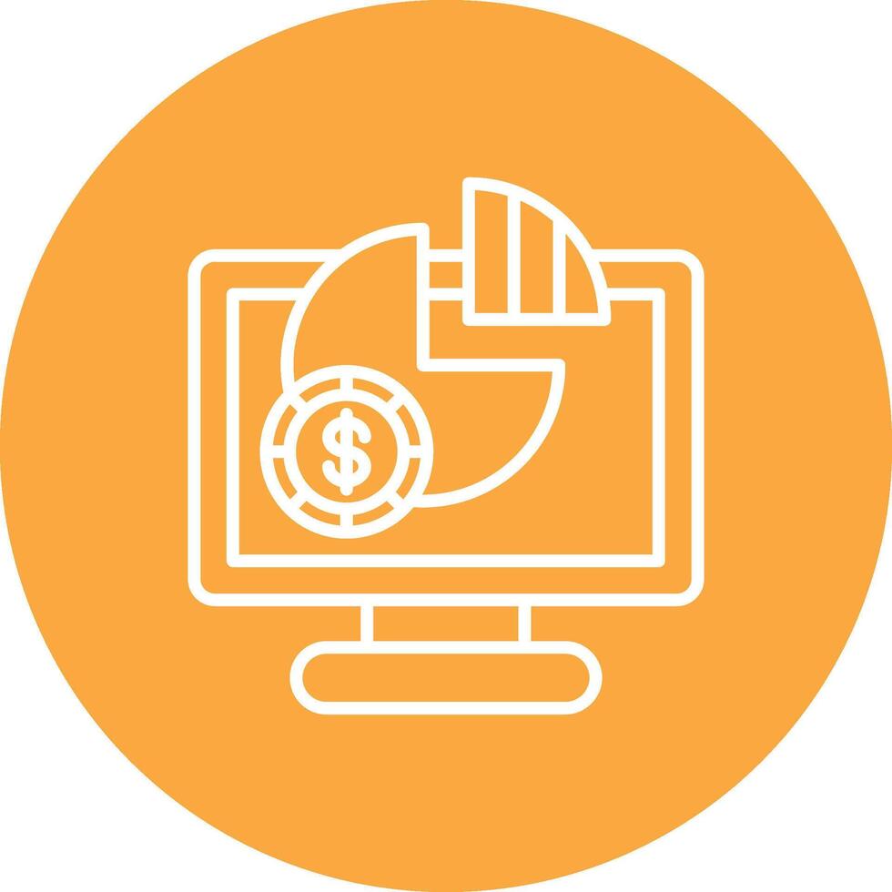 Pie Chart Mobile Ready Icon vector